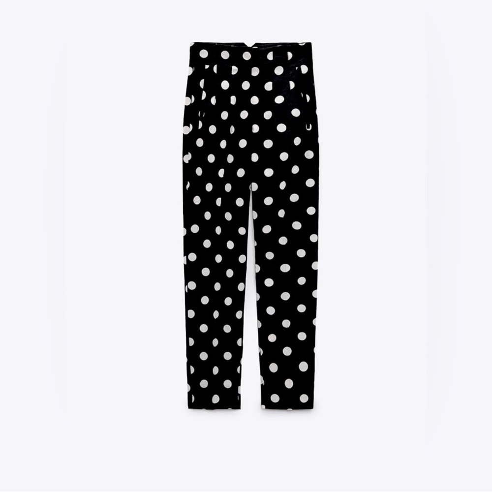 Zara High Rise line blend ankle pant size NWT